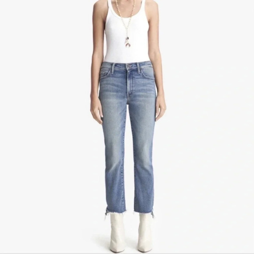MOTHER The insider crop step fray night on a shiny vespa size 24 B2297